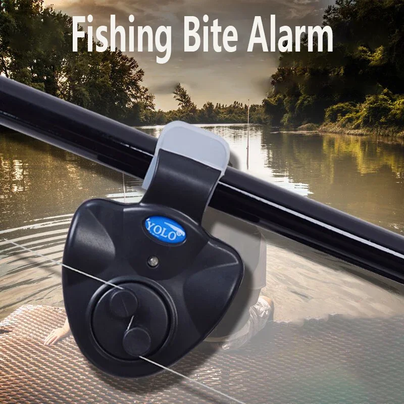

FOCARP 1pcs Electronic Fishing Bite Alarm with Sound LED Lights Indicator Electronic Buzzer Sensing Flash Alarm Night Fishing
