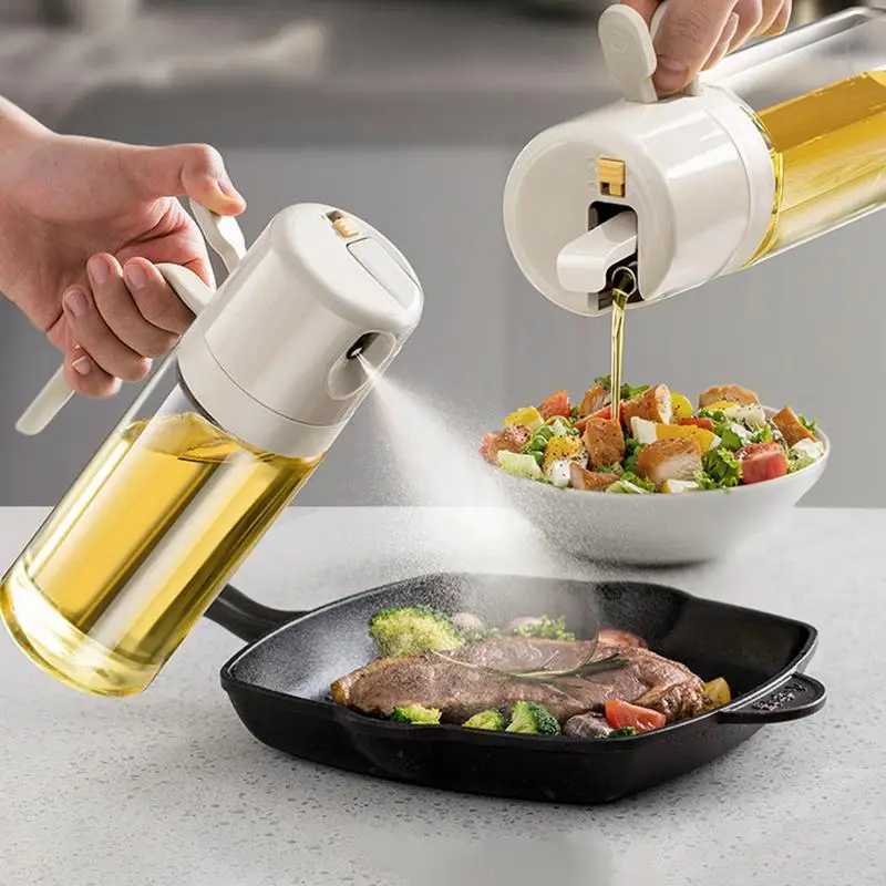 

Oil Sprayer For Cooking 550ml Oil Sprayer Continuous Spray With Portion Control Oil Sprayer Mister Dispenser Kitchen Supplies