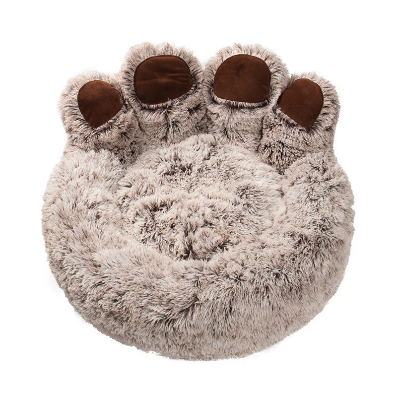 

Dog Winter Cushion Bed House Shape Bear Small Comfortable Warm Bed For Big Kennel Pet Deep Sleep Dogs Paw Washable Teddy Cat Mat