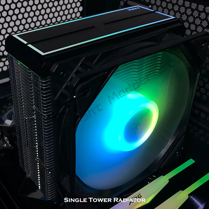 Кулер для процессора SAMA KA400D охлаждающий вентилятор 90 мм RGB 4 материнская плата с