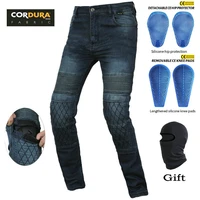 cardura motorcycle men jeans outdoor cycling travel road leisure moto equipment protect knee pads hip pads motocross pants new