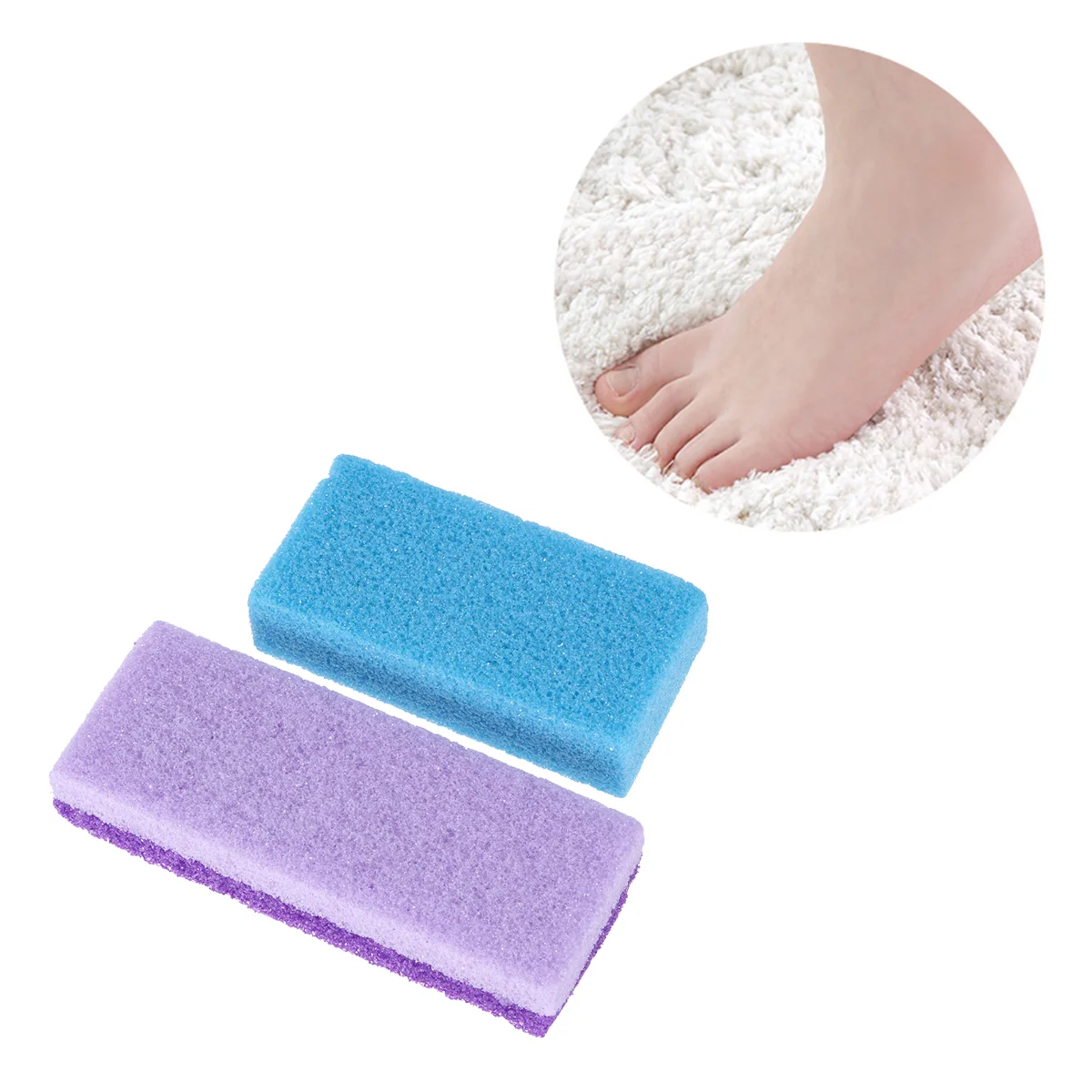

2 Pcs Nursing Accessories Body Dead Skin Scrubber Clean Home Pedicure Exfoliator Pumice Double Sided Pumice