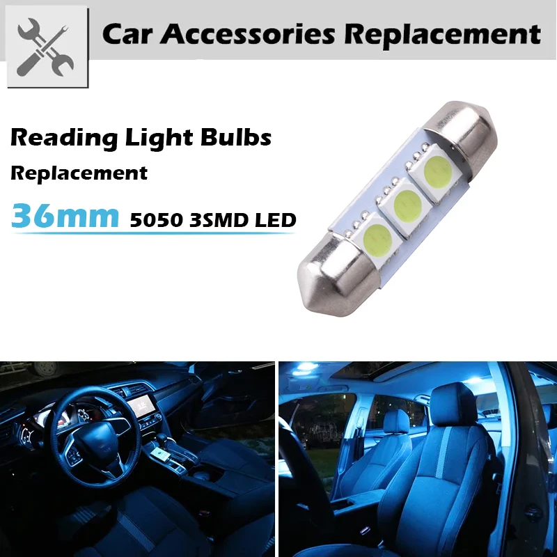 

Светодиодсветодиодный лампа для салона автомобиля, 36 мм, 3 SMD 5050