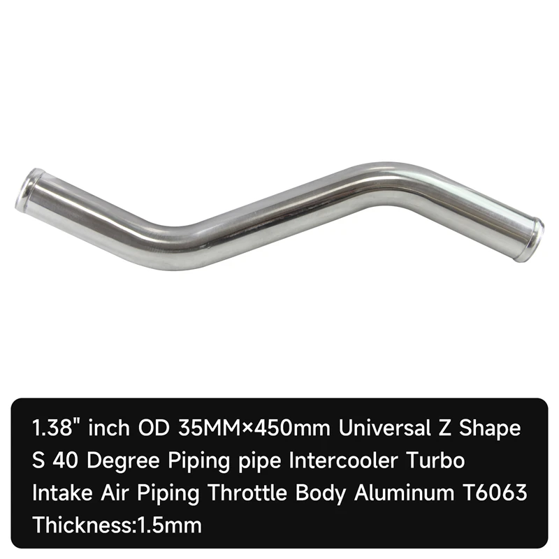 

Воздухозаборная труба интеркулера Z/S, алюминиевый, 35 мм, 1,38 дюйма, L = 450 мм