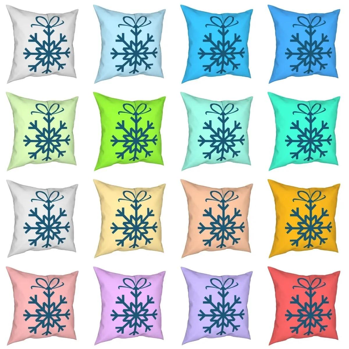 

ROBTM Snowflake Pattern Geometric Cushion Cases Cute Creative Pillows Case Modern Sofa Couch Decorative Throw Pillow