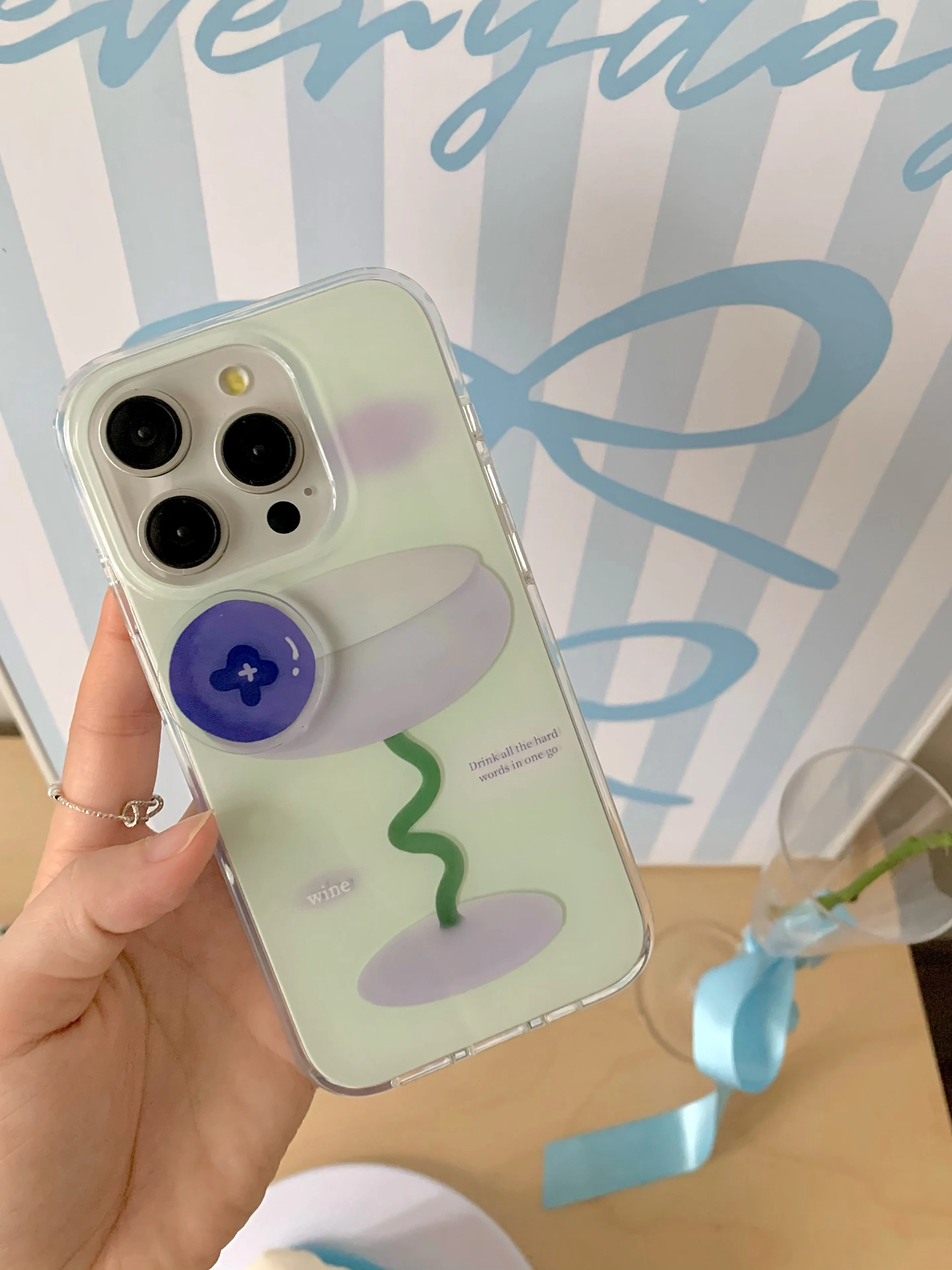 Креативные Коктейльные 3D наклейки с лимоном и черникой двухслойный чехол для iPhone