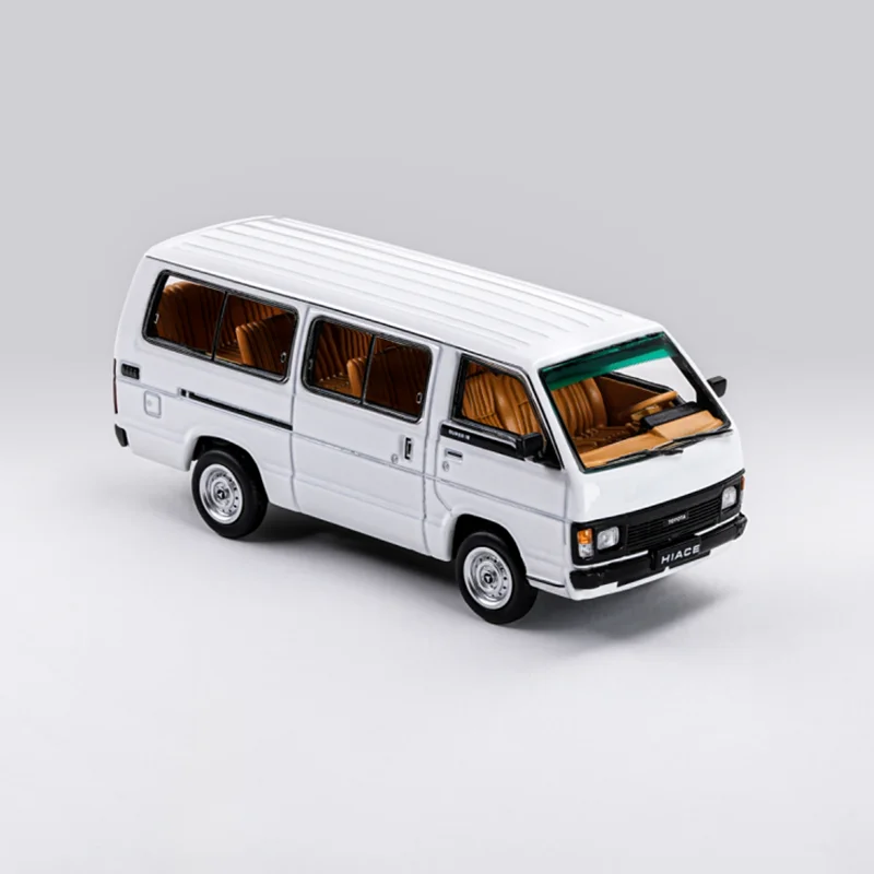 Фото MASSDI 1/64 HIACE H50 Модель автомобиля из сплава, готовая статическая модель для взрослых, декоративное украшение для рабочего стола, креативный сувенир, игрушка №5
