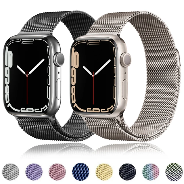 Milanese Strap For Apple watch band 49mm 45mm 44mm 42mm 38mm 40mm 41mm Metal stainles steel bracelet iwatch serie ultra 87653 SE 2