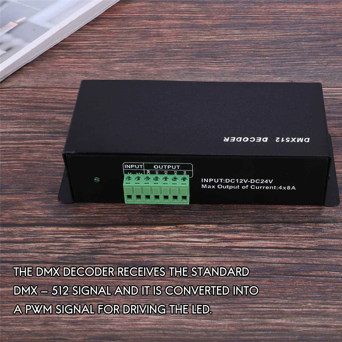 DMX 512 4 канала x 8 А декодер светодиодный контроллер 4-канальный драйвер RGBW