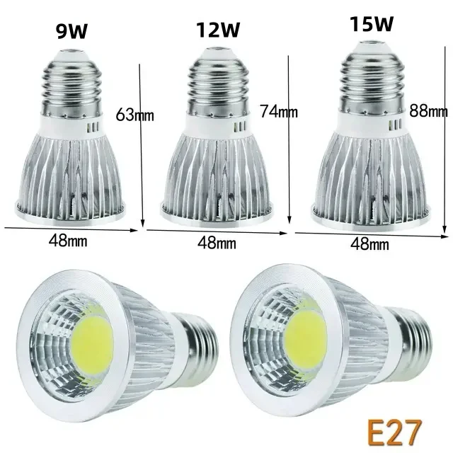 

THEBSE Димируемые светодиодные лампы GU10, GU5.3, E27, E14, MR16 5 шт.