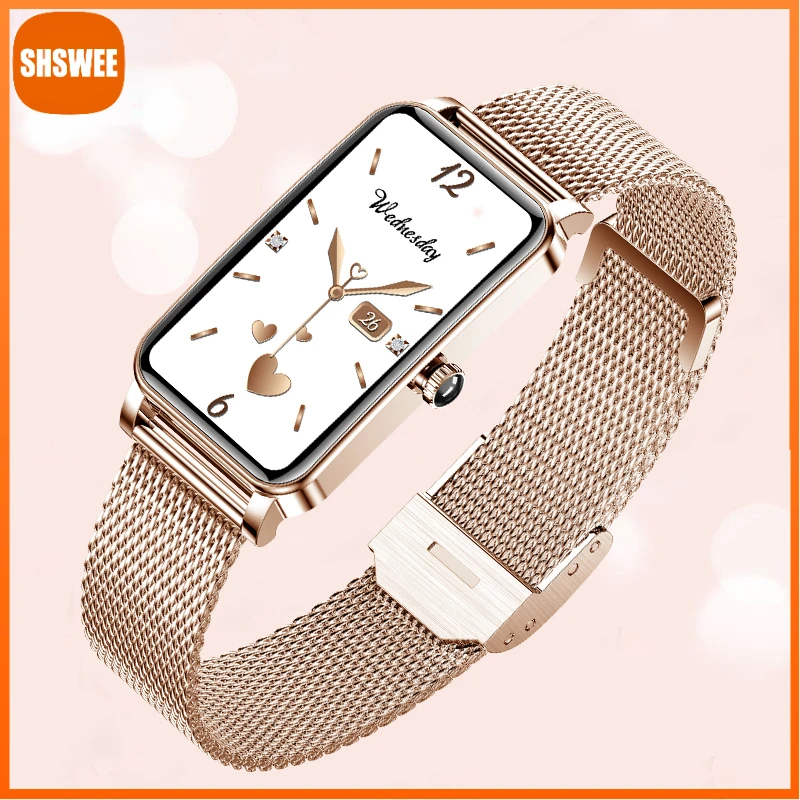 

For Xiaomi Huawei Fashion Smartwatch Women Heart Rate Monitor Waterproof Call Reminder Bluetooth Ladies Passometer Smart Watch