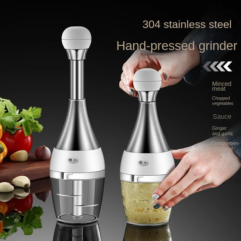 

Garlic Press Crusherr Kitchen Cooking Tools Press-type 304 Stainless Steel Garlic Masher Household Hotel Mincer Masher