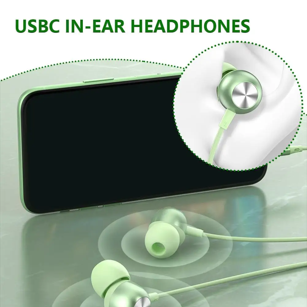 Наушники-вкладыши с двумя разъемами USB Type-C 20-20 кГц