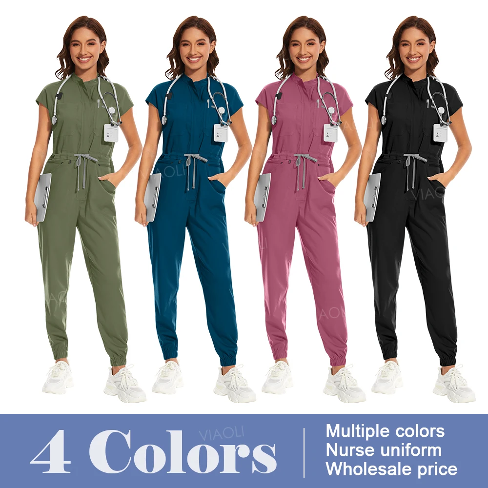 Hospital Jumpsuits Nurse Uniform Fit Scrubs Women High-quality Medical Nursing Scrub Set Doctor Work Clothes