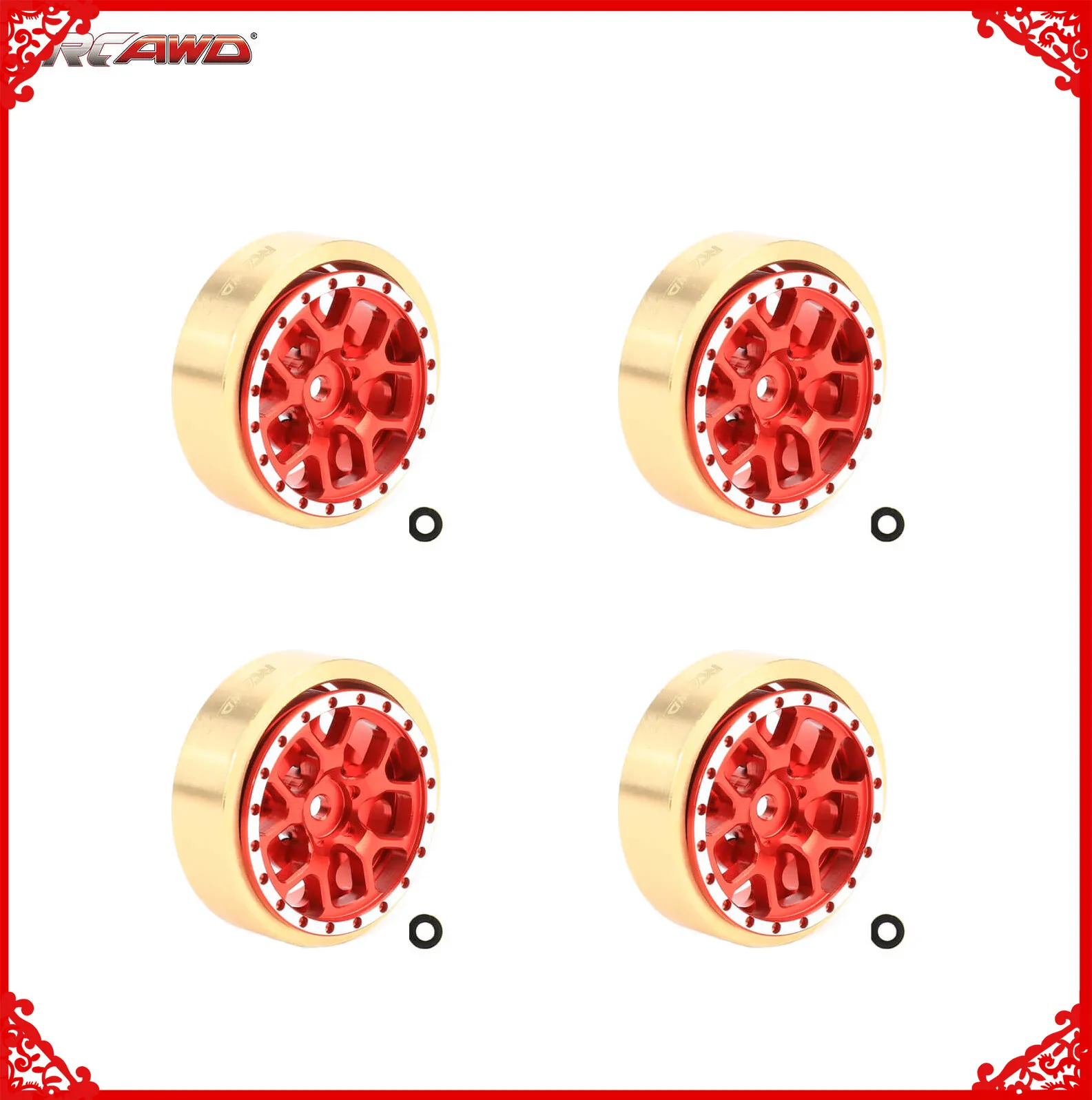 RCAWD 1.2in алюминиевые медные противовесы обода колеса для 1/18 HOBBYPLUS 4WD ползунок