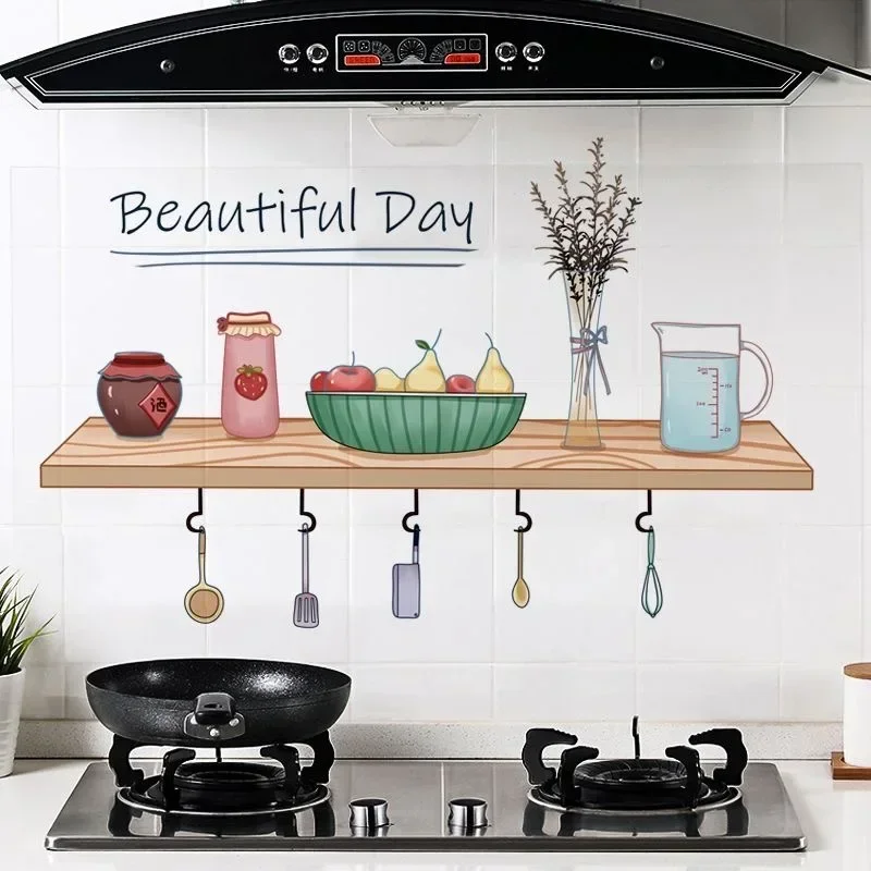 Маслостойкая наклейка многофункциональная кухонная прозрачная самоклеящаяся