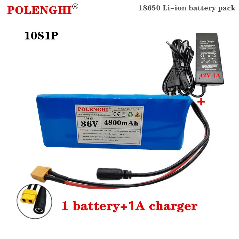 Высококачественная литий-ионная аккумуляторная батарея XT-60 10S1P 36 В 4 8-8 Ач 18650 со