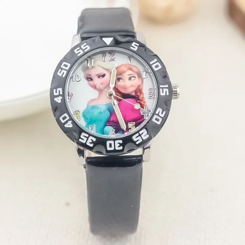 Часы Холодное сердце Disney для девочек милые Мультяшные детские модные светящиеся