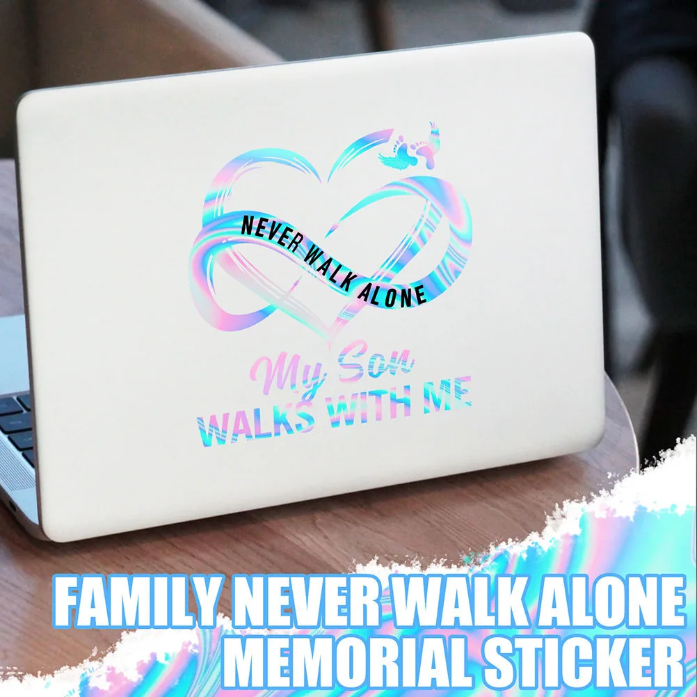 

Family Alone Memento Creative Figure Window Decal Reflective Waterproof Paster