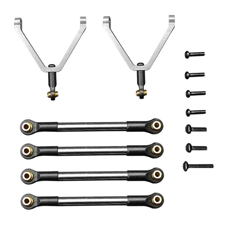 

For FMS FCX24 Metal Chassis Links Pull Rod Tie Rod 1/24 RC Crawler Car Upgrades Parts Accessories