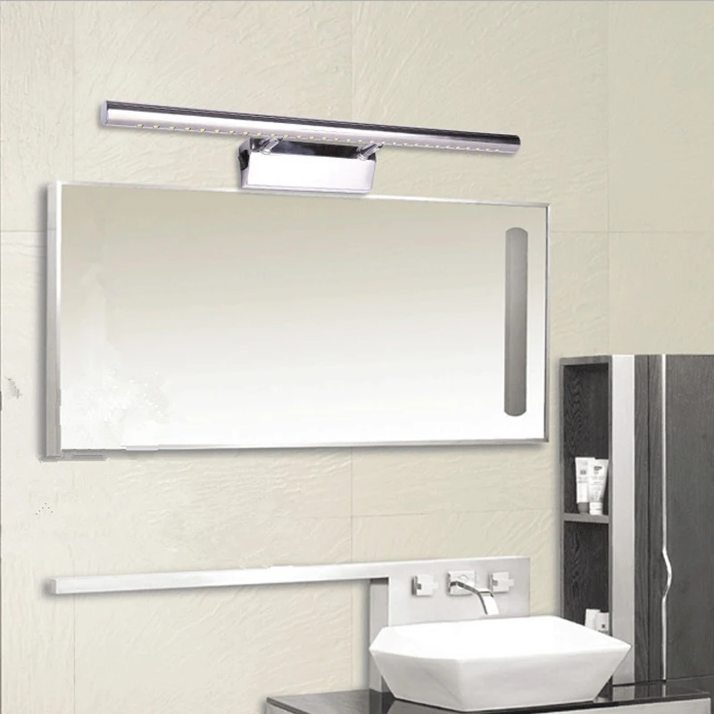 

Stainless Steel Wall Lamp Bathroom Led Mirrors Light Warm/White Light Dressing Table Lights Home Decorative Wall Sconce Lamp