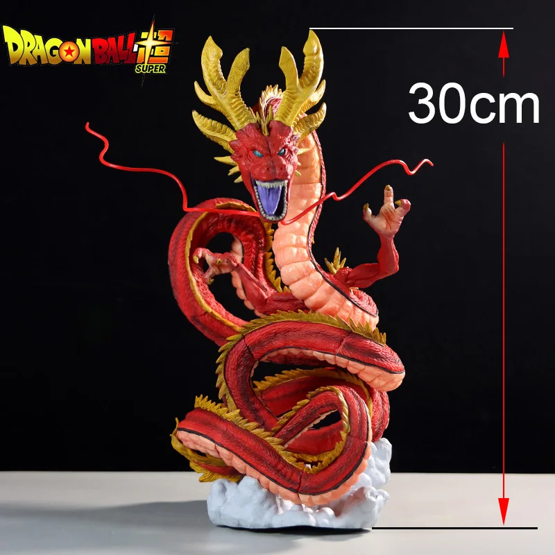 

30cm Dragon Ball Figures Fateful Duel Final Red Shenron Divine Dragon Pvc Model Toy Dragon Ball Series GK Collection Toys