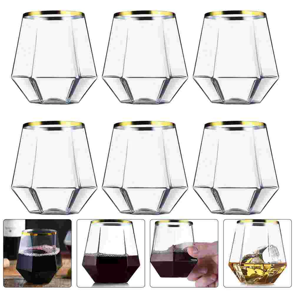 

6Pcs Party Professional Tumbler Cups Bar Supplies For Cocktails Champagne Cup for Party Drinking