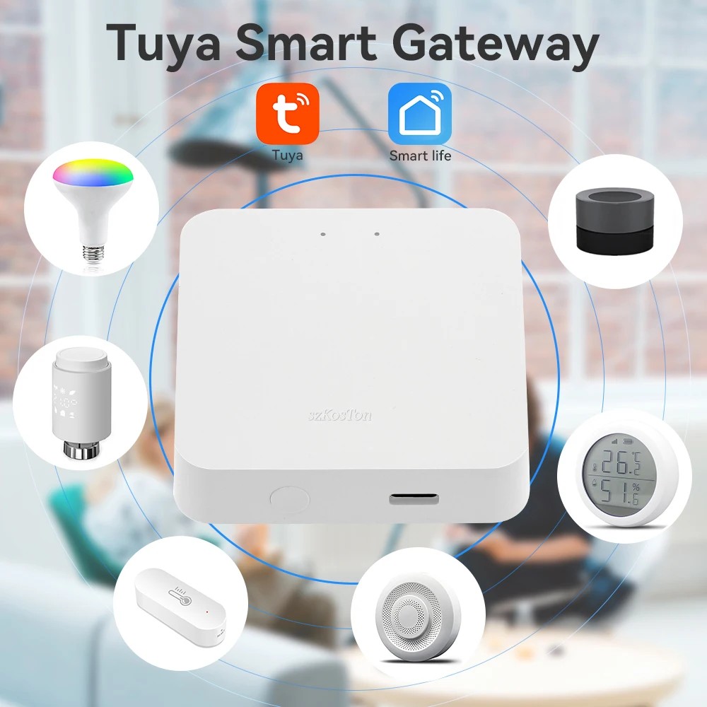 Умный шлюз Tuya ZigBee 3 0 хаб многорежимный мост для умного дома Wi-Fi Bluetooth приложение