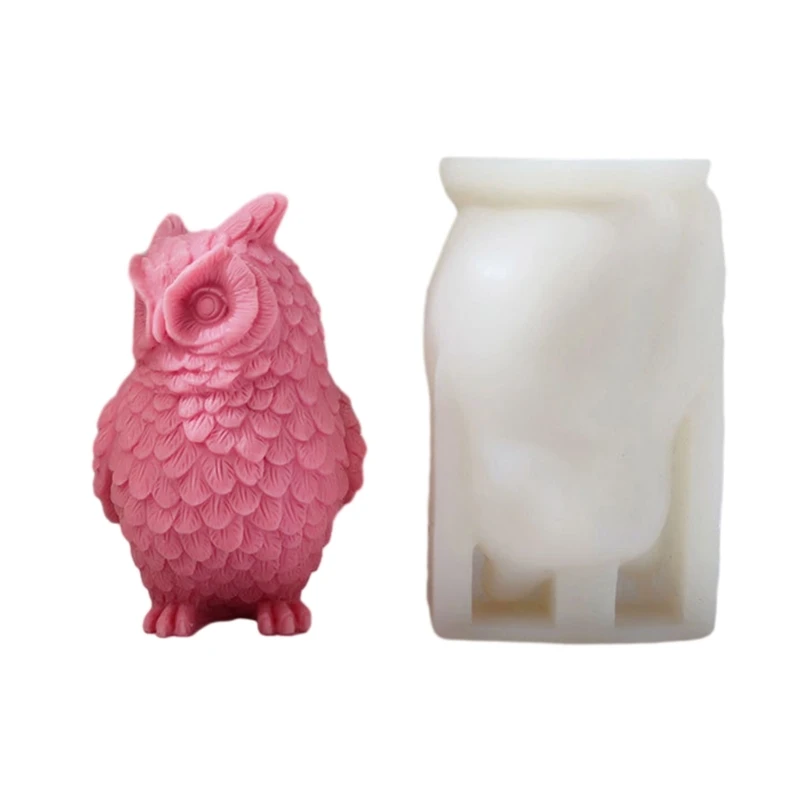 

Standing Owl Silicone Molds Epoxy Resin Mold DIY Candle Molds Table Ornament Making Tool for Making Craft Supplies