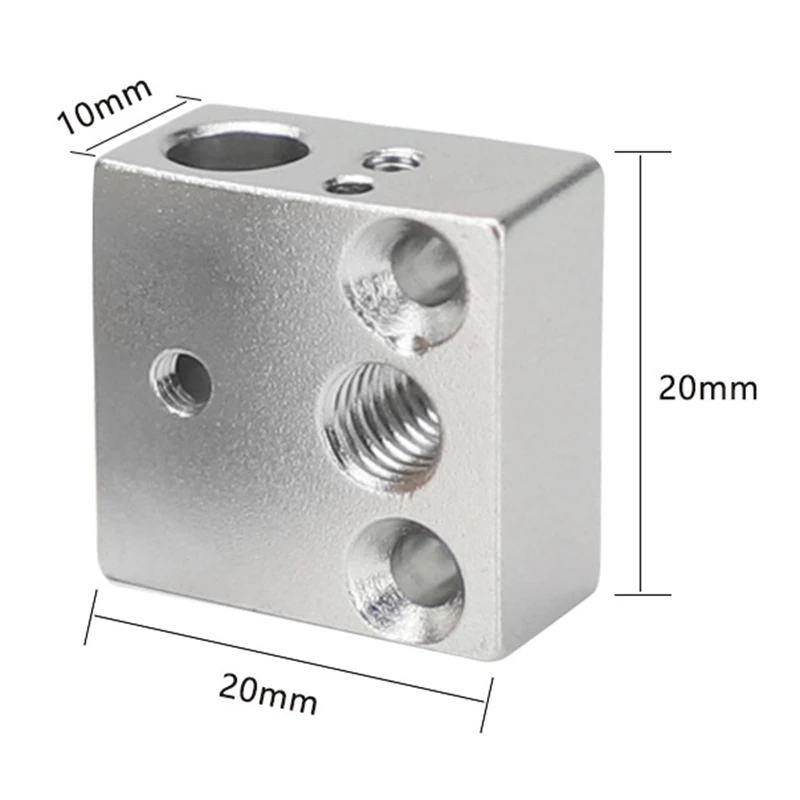 6 шт. блок с подогревом для 3D-принтера Creality Ender 3/Ender 3 Pro нагревательный из