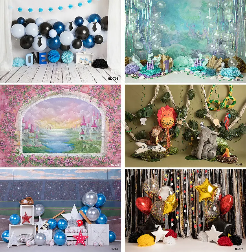 

Фон для фотосъемки новорожденных с воздушным шаром тортом