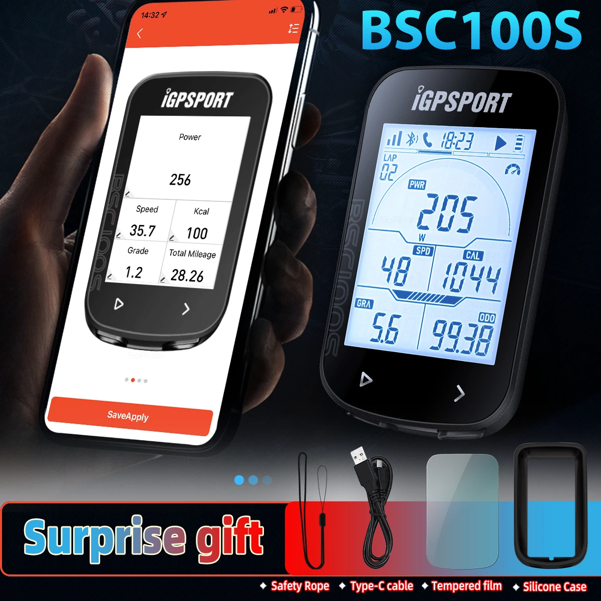 BSC100S iGPSPORT ANT+ GPS Bike Computer Riding Cycling Odometer Wireless Speedometer Support Powermeter Waterproof Not iGS630 - купить по