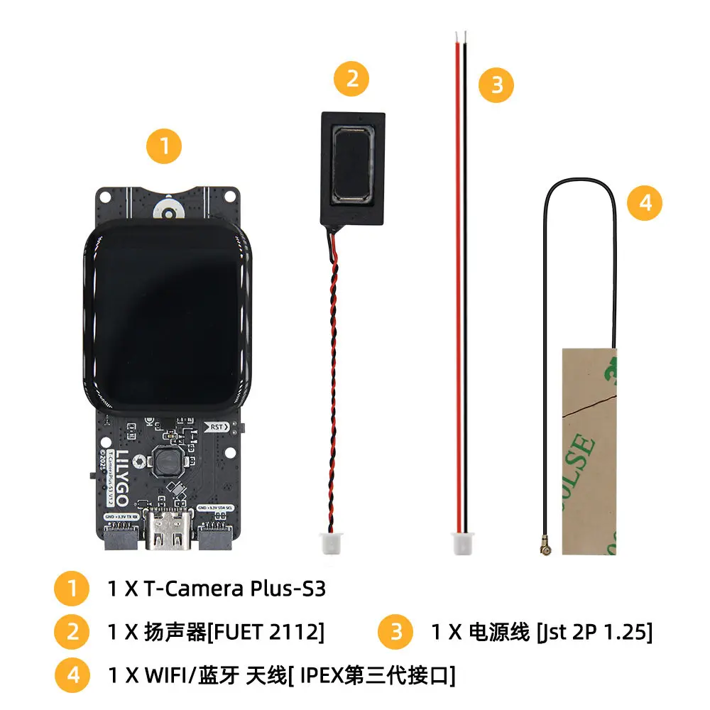Фото T Camera Plus S3 ESP32-S3 AI Xiao Zhi Плата разработки ЖК-камеры №4