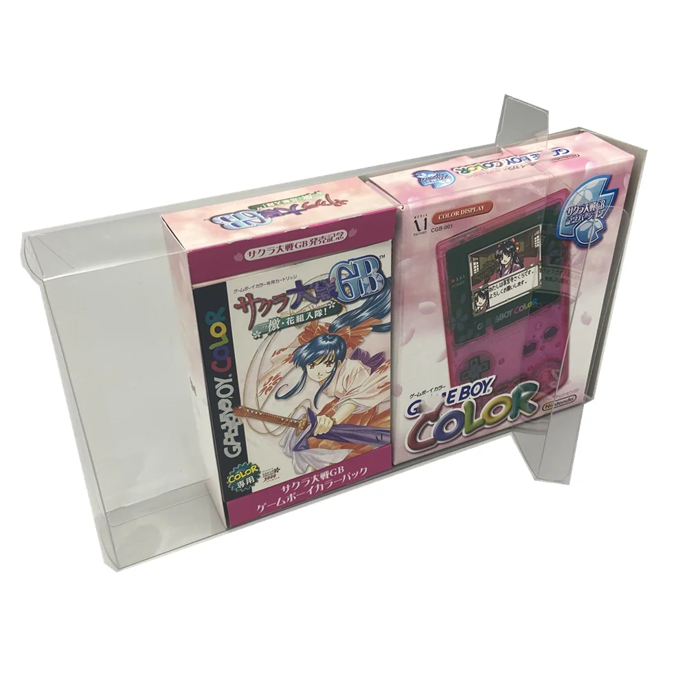 

Коллекционная витрина для GBC/Nintendo Game Boy, цвет/фотография, прозрачная коробка для хранения игр, прозрачная деталь