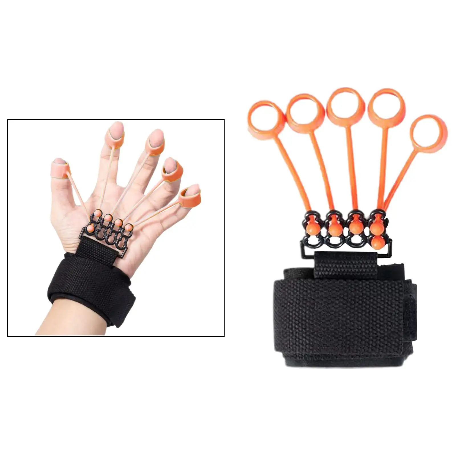 

Finger Strengthener Hand Resistance Band Forearm Exerciser Training Device Finger Gripper Trainer for Fitness Men Women Athlete