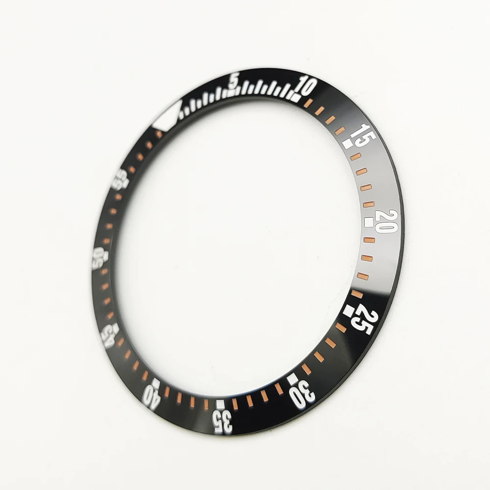38mm ceramic inset black color scale inner diameter 30.5mm for 40mm watch case accessories watch scale insert replacement parts
