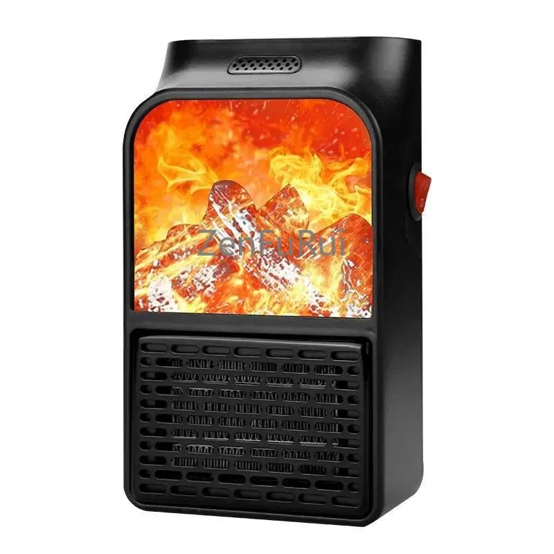 Hot Flame Heater Household Portable Mini Fan Heater Imitation Fire Speed Heat Multifunctional Heater Wholesale