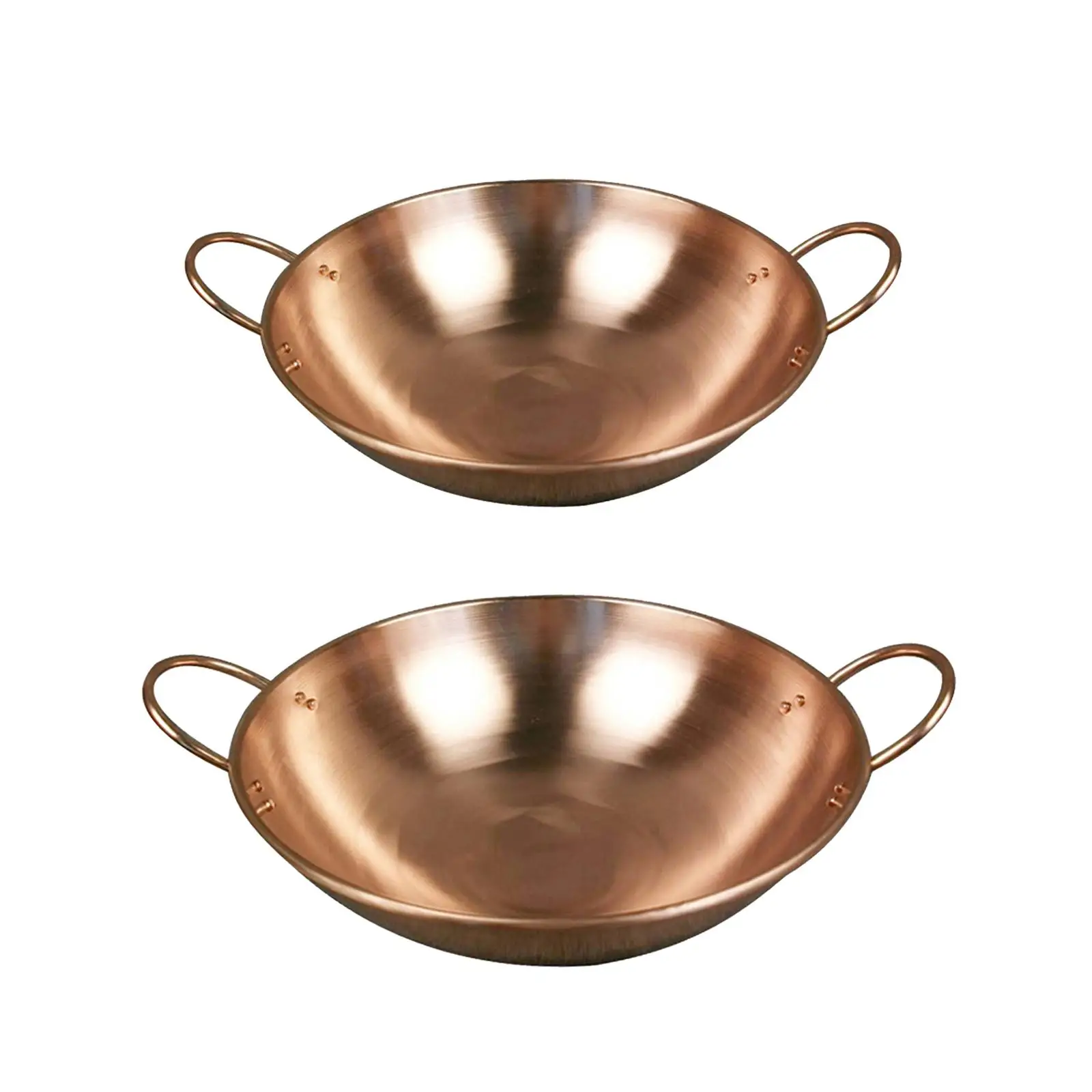 Pure Copper Pot for Stovetop Thick Fry Pan without Lid Whipping Bowl Copper Jam Pure Copper Pot for Stovetop Thick Fry Pan without Lid Whipping Bowl Copper Jam