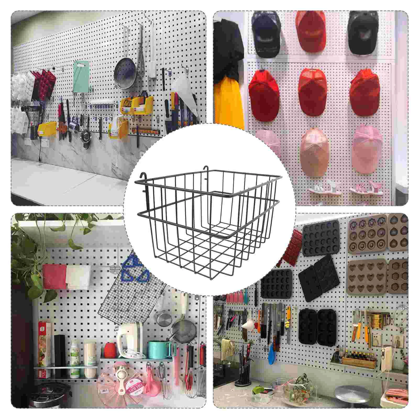 Перфорированная доска стеллаж для хранения корзины органайзер инструментов