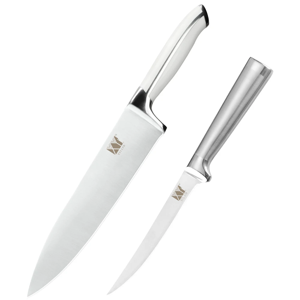 

Набор ножей XYj из 2 предметов, шеф-нож из нержавеющей стали, 8 дюймов, 6 дюймов, для обвалки, филе рыбы, резьба по дереву