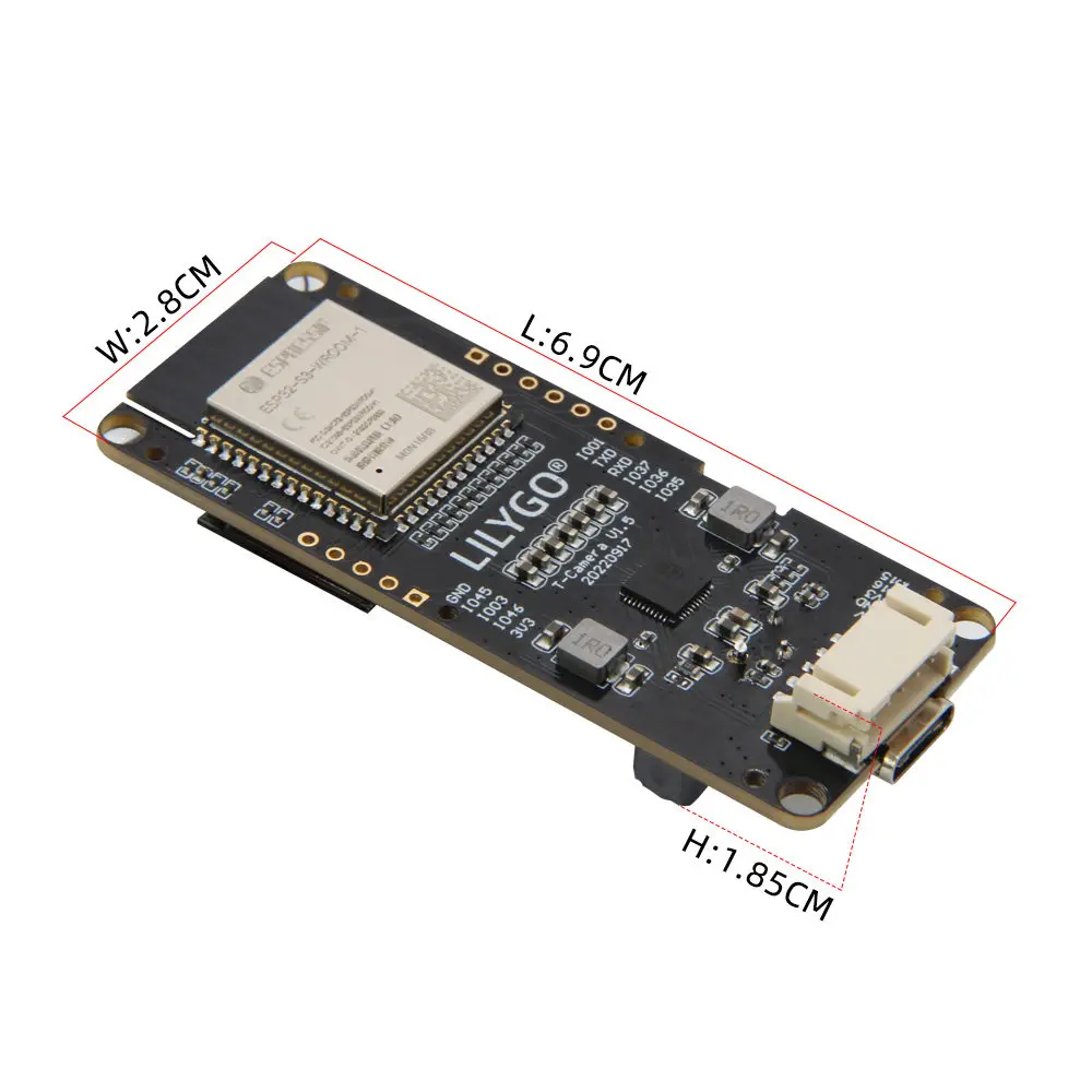 Фото Плата разработки LILYGO T-Camera-S3 ESP32-S3 с модулем WiFi и Bluetooth, OLED-дисплей 0.96 дюйма №3