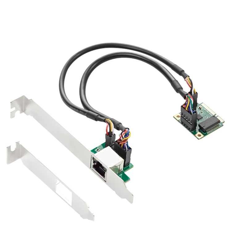

Mini PCIE Gigabit 1000M Проводная сетевая карта Ethernet Одиночная сеть с одним отверстием RJ45 Бесплатный чип RTL8111H