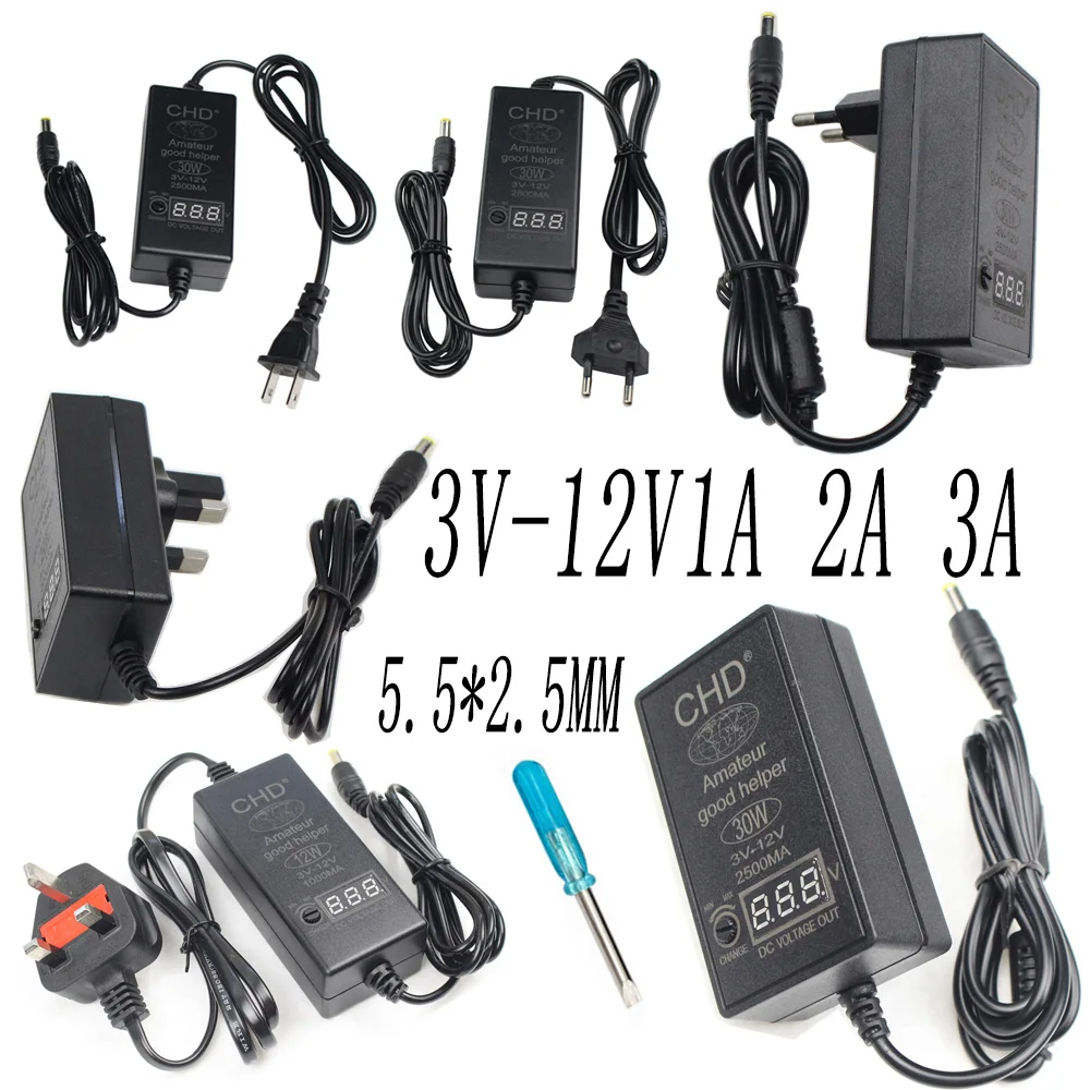 Универсальный источник питания дисплей с регулировкой напряжения 3 в 5 6 8 9 В 10 12 13
