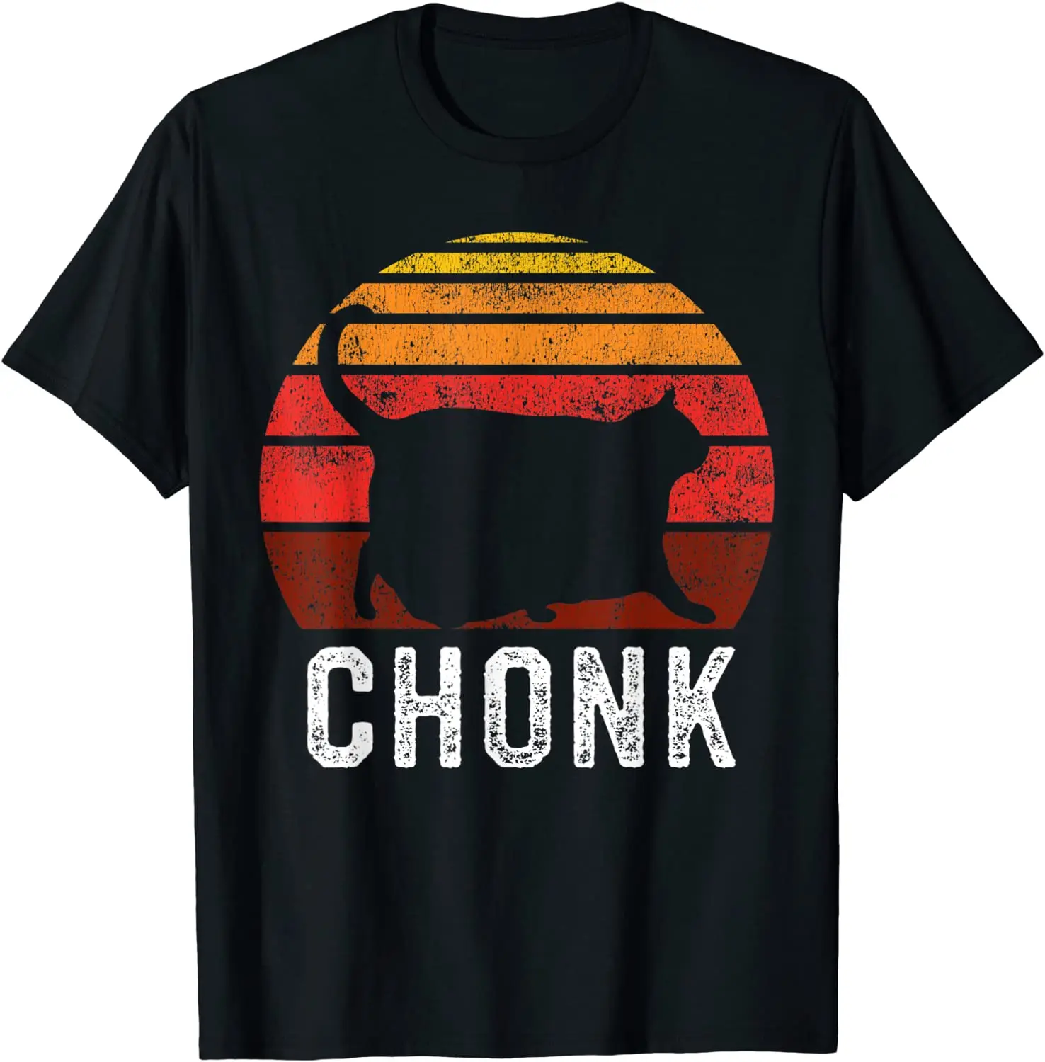

Funny Fat Cats Meme, Chonk Cat T-Shirt Vintage Pure Cotton Tee Shirt Short Sleeve T Shirts Round Collar Clothes