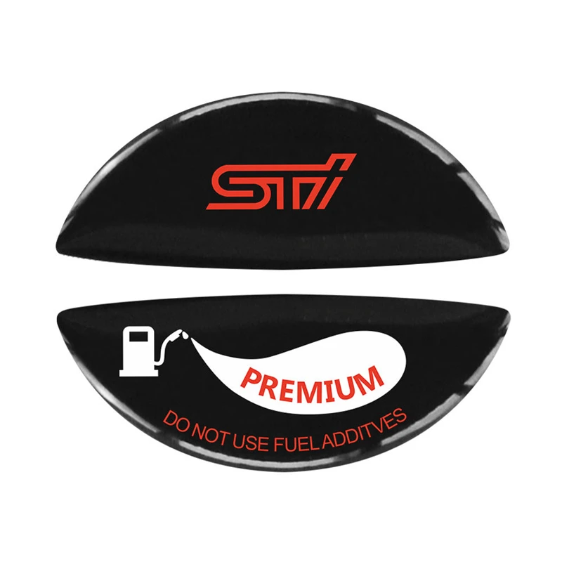 

Клейкая наклейка на крышку топливного бака Subaru STi, декоративная наклейка на крышку заливной горловины топлива, наклейка для идентификации класса топлива