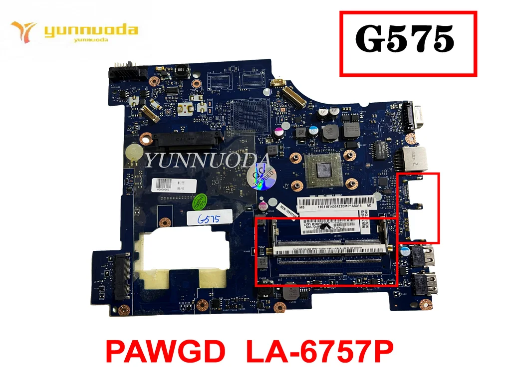 Оригинальная материнская плата PAWGD для ноутбука Lenovo G575, проверенная, хорошая, бесплатная доставка Оригинальная материнская плата PAWGD для ноутбука Lenovo G575, проверенная, хорошая, бесплатная доставка