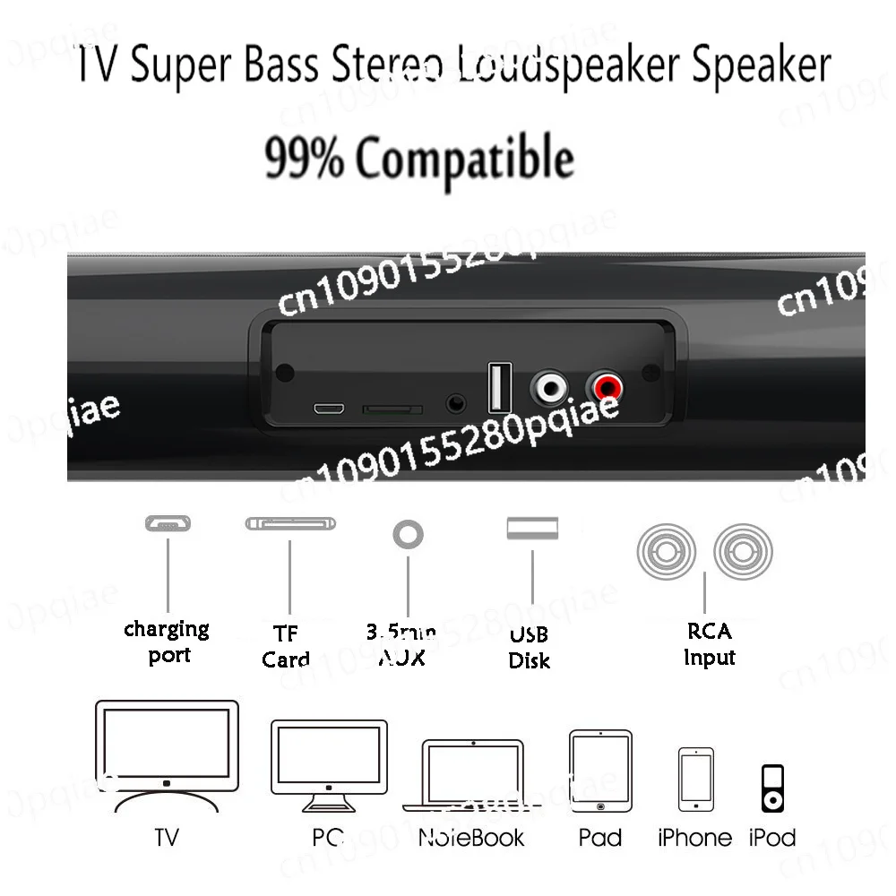 Звуковая панель для телевизора 20 Вт проводная и Беспроводная Bluetooth-совместимая