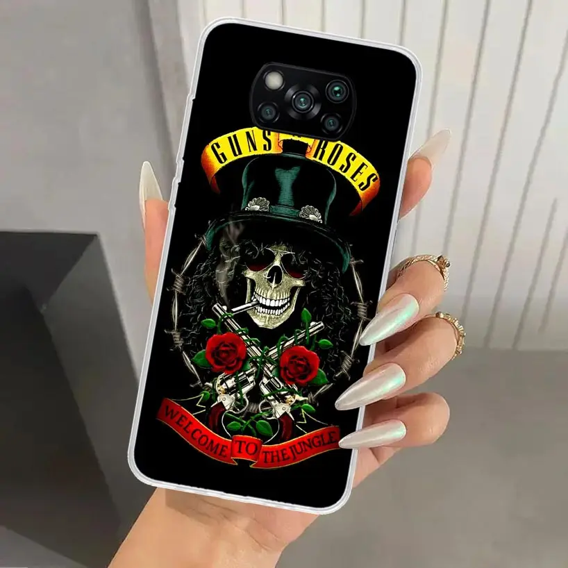 Чехол для телефона Guns N Roses Good Time Xiaomi Poco X6 X5 X4 X3 Nfc F6 F5 F4 GT F3 F2 Pro F1 M5S M4 M3