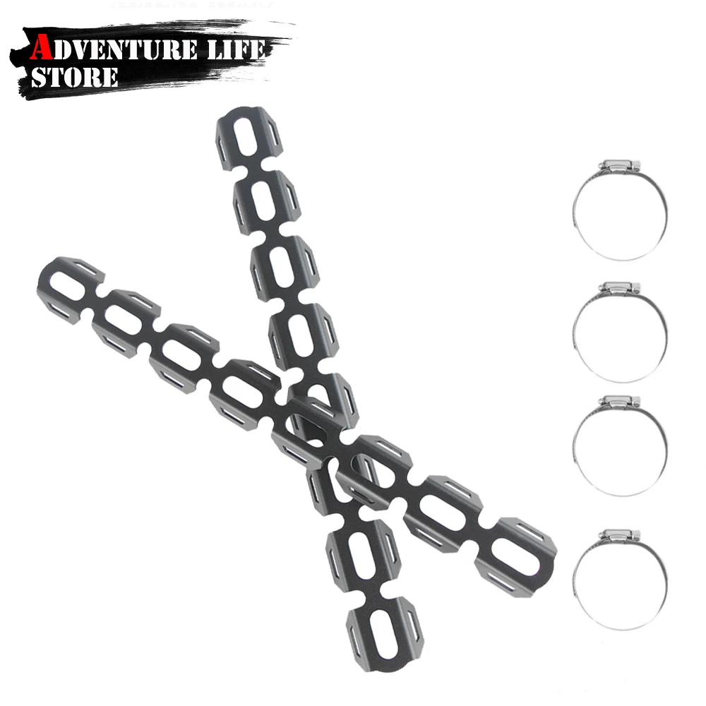 

Motorcycle Exhaust Muffler Pipe Leg Heat Shield Cover Heel Guard Protector Aluminum For Honda Rebel CMX300 CMX500 CB350 CRF450