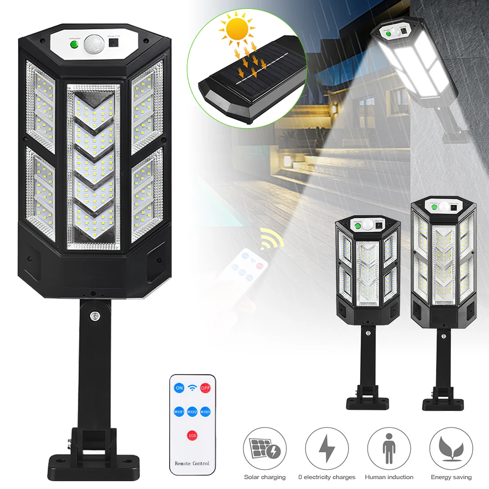 

249 COB 3000W Solar Powered Led Wall Light 3 Mode Outdoor Motion Sensor IP65 Waterproof Lighting for Garden Yard Street Lamps